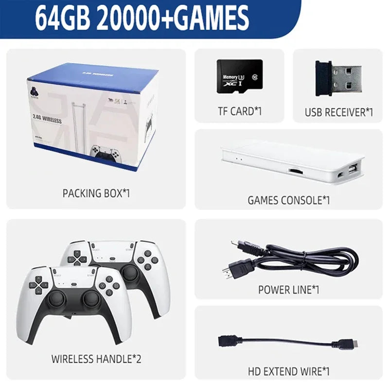 Game Stick with 20000+ Retro Game HD Output Two-player for PS1